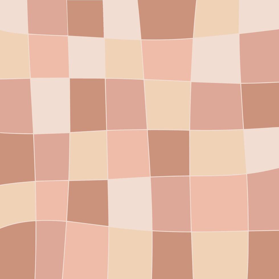Fashionable abstract geometric background with squares. Pattern design for banner, poster, flyer, card, postcard, cover, brochure. Graphic pattern of simple shapes in pastel colors, abstract mosaic. vector
