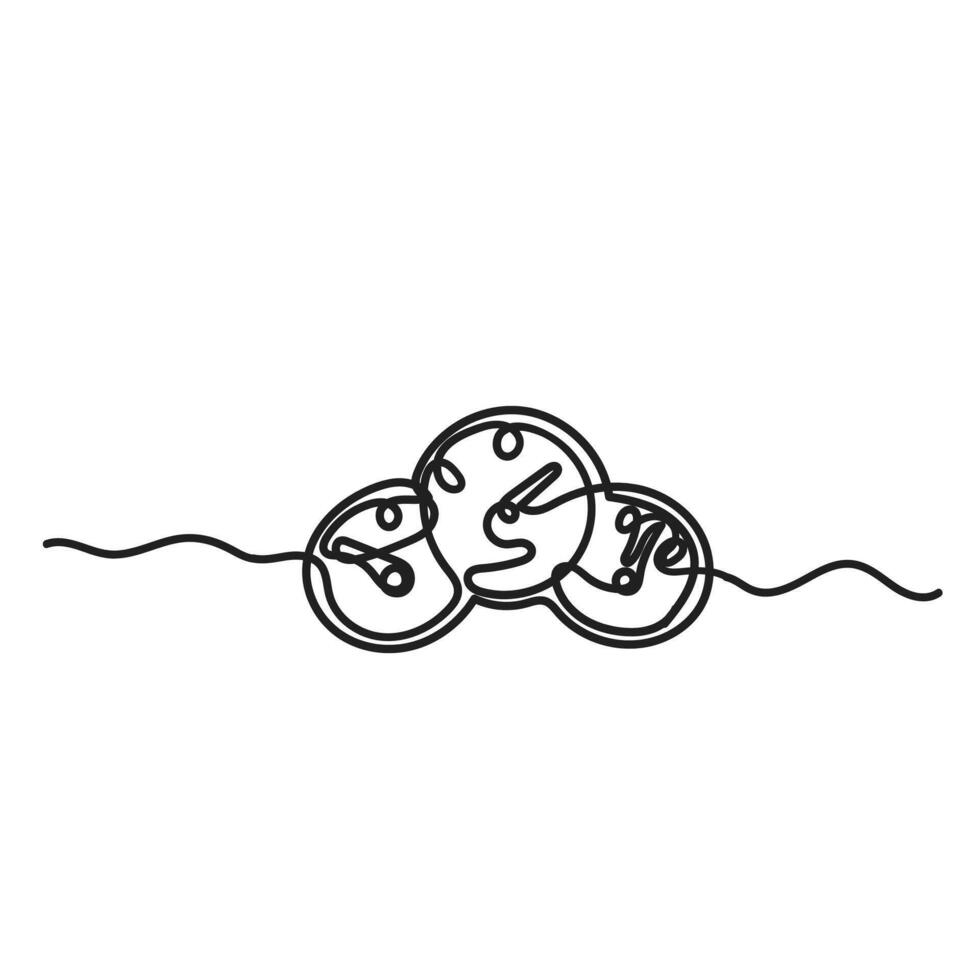 a drawing of a speedometer icon vector
