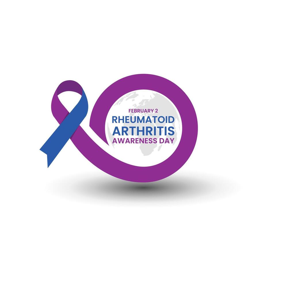 Illustration of Rheumatoid Arthritis Awareness Day month vector