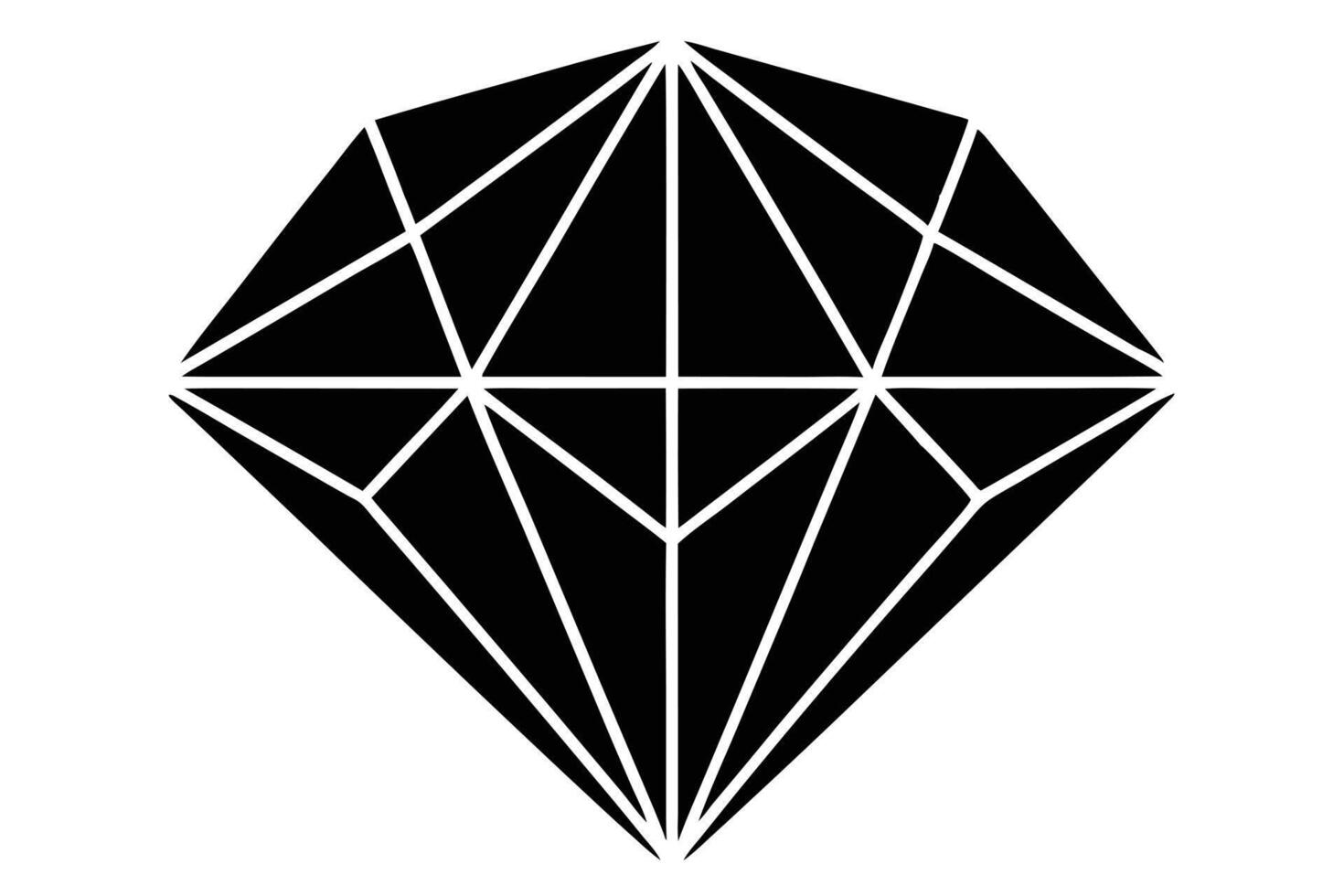 Stylish black diamond graphic design. vector
