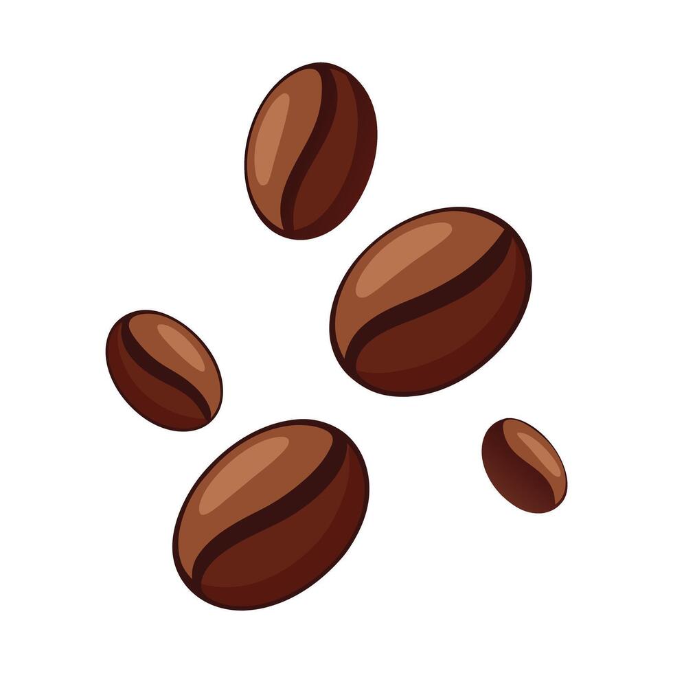 coffee beans icon illustration vector
