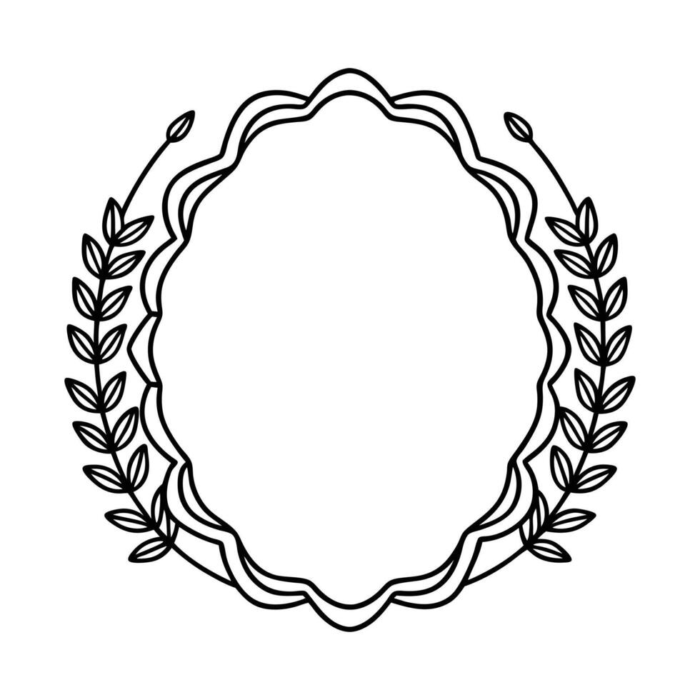 lavender decorative frame icon vector