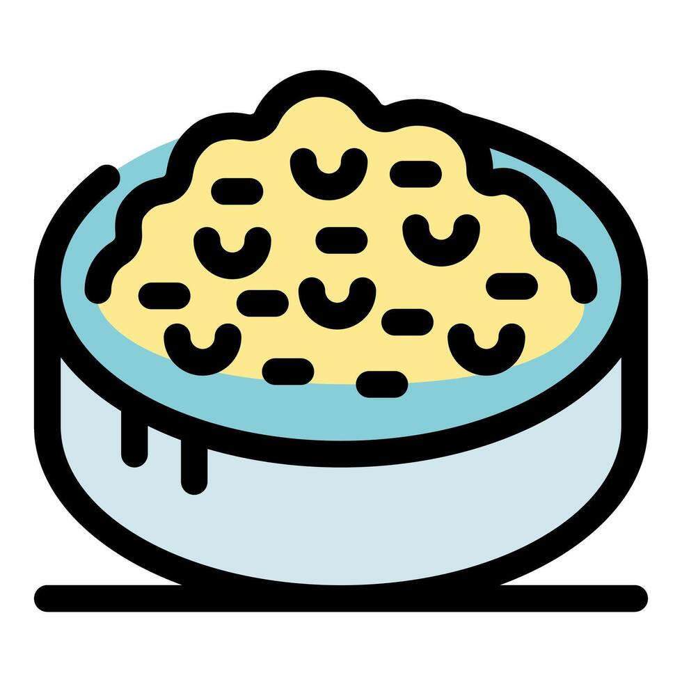 Delicious macaroni and cheese in a bowl vector