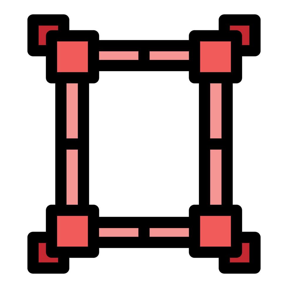 Transform tool showing rotation and scaling handles in image editing software vector