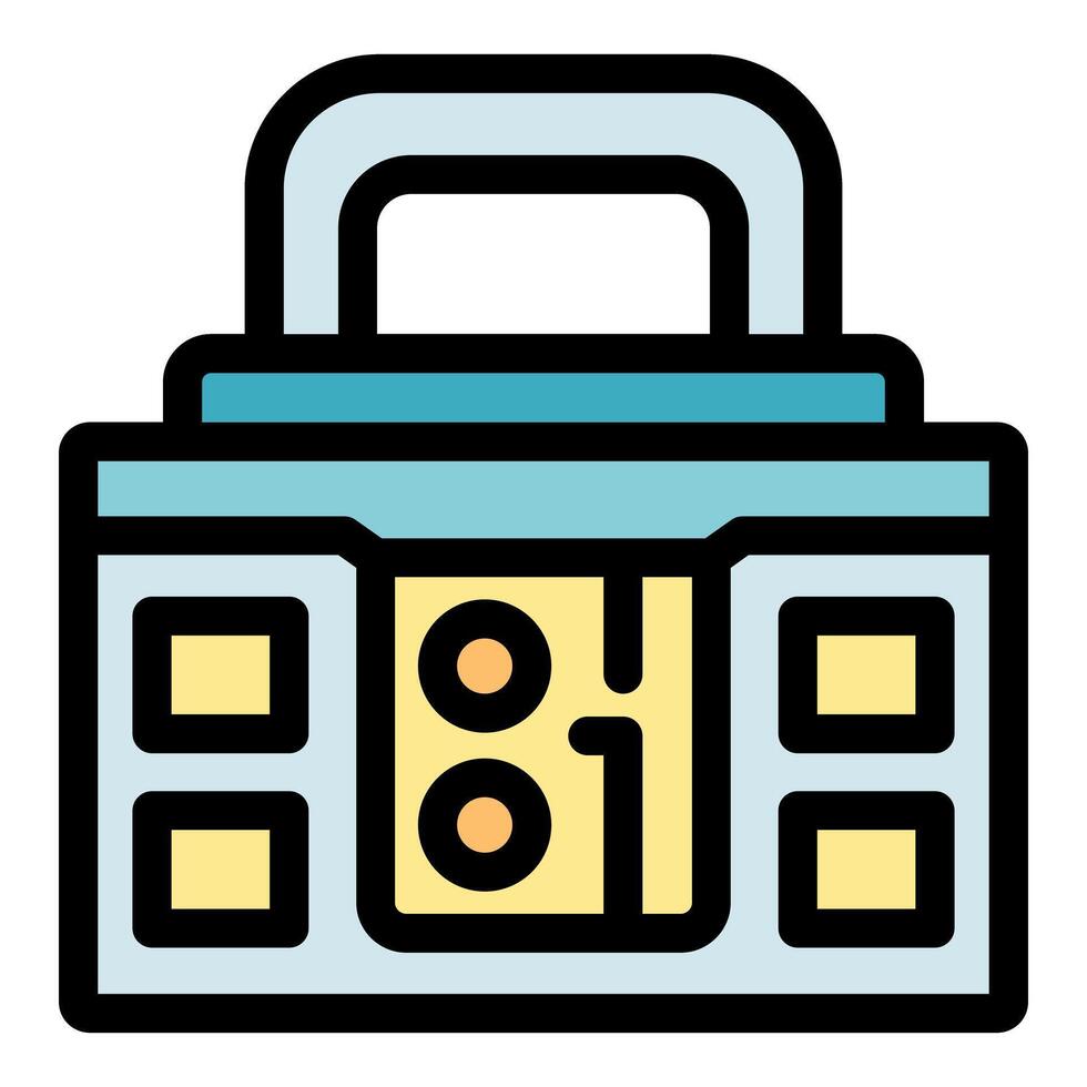 Secure padlock with digital technology design vector