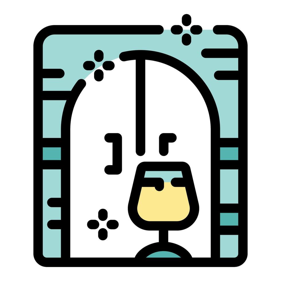 Wine tasting in a cozy cellar setting vector