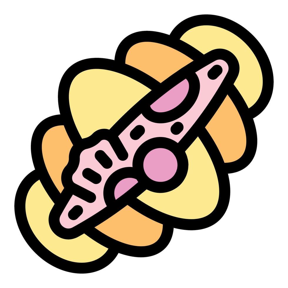 Seashell surrounded by abstract shapes creating a unique and decorative design vector