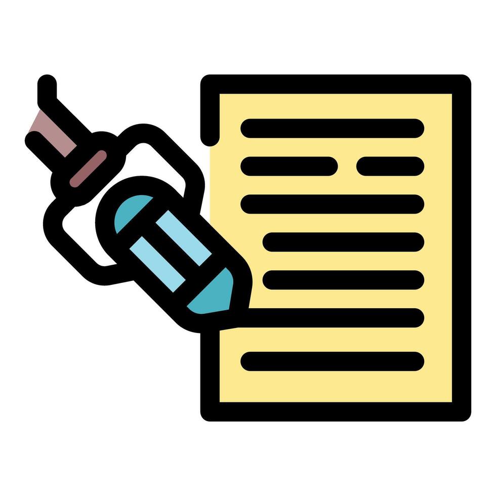 Writing and creativity concept with pencil and paper vector