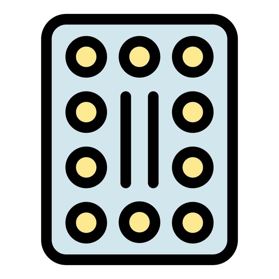 Abstract illustration of a control panel design vector