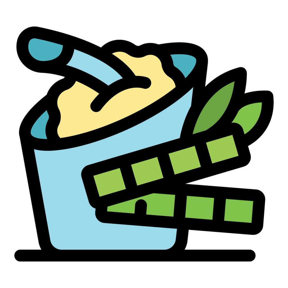Colorful illustration of sugarcane and ice cream vector