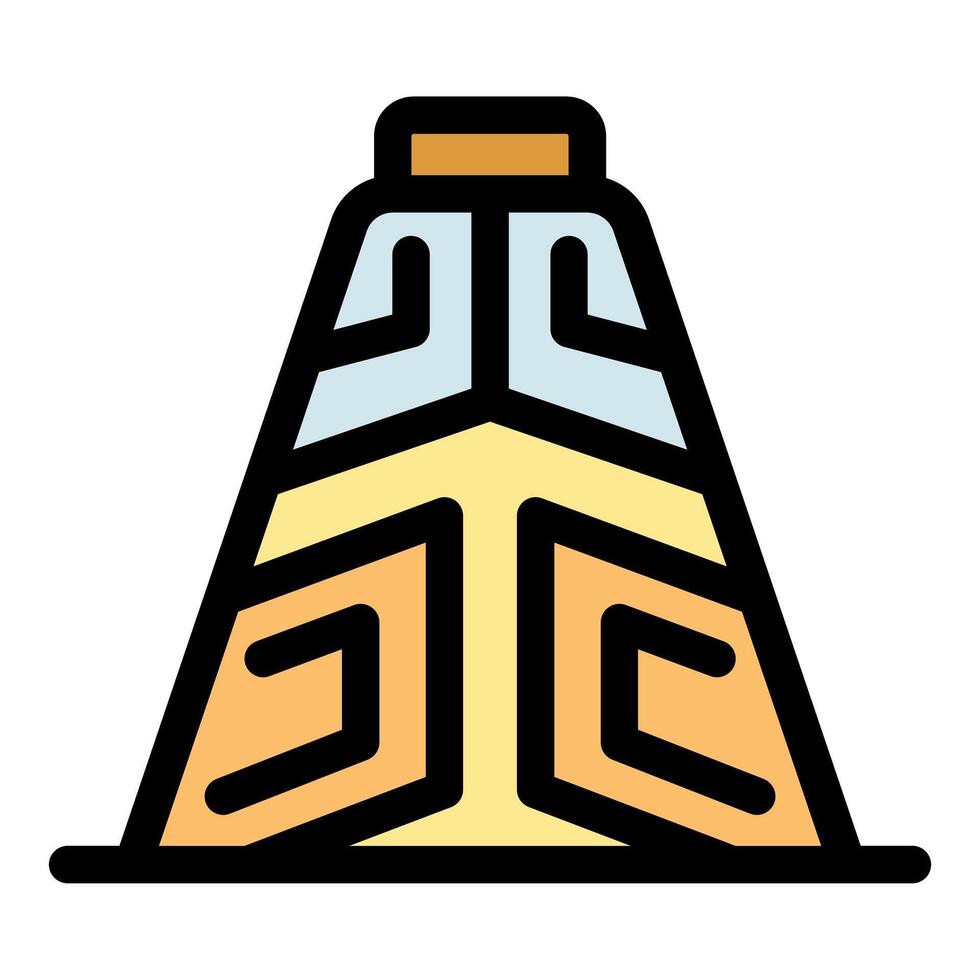 Mayan pyramid representing ancient civilization and culture vector