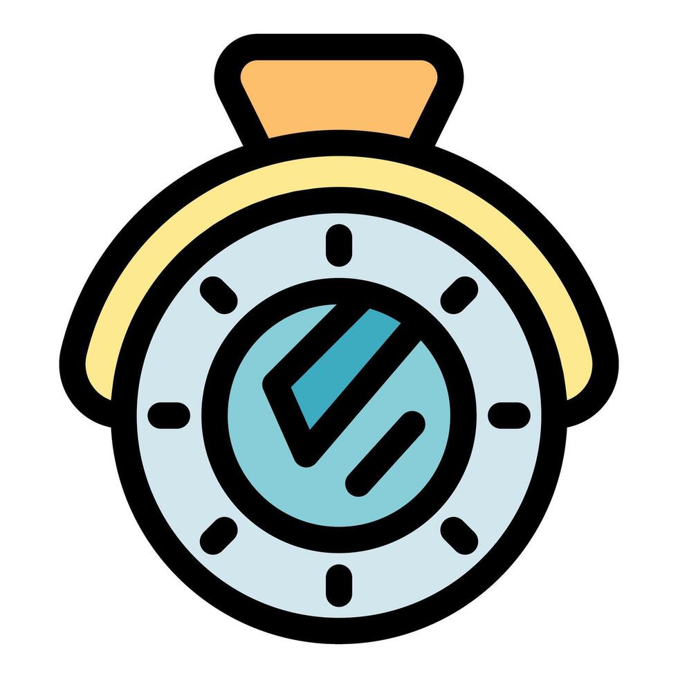 Gold pocket watch showing time passing by quickly vector
