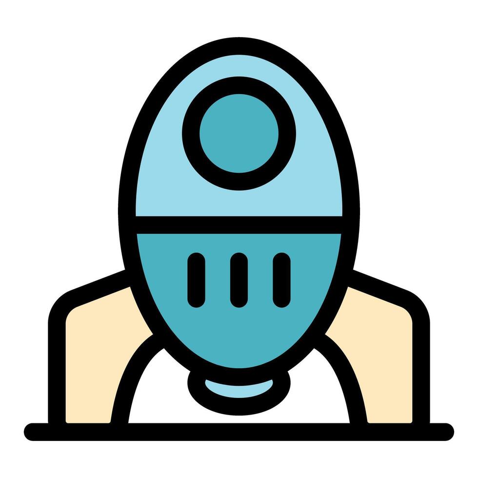 Cartoon rocket launching from a platform vector
