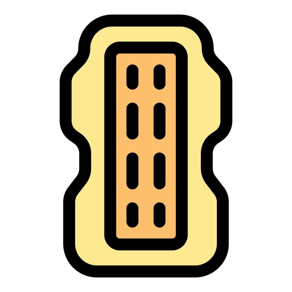 Iconic illustration of a sanitary pad design vector