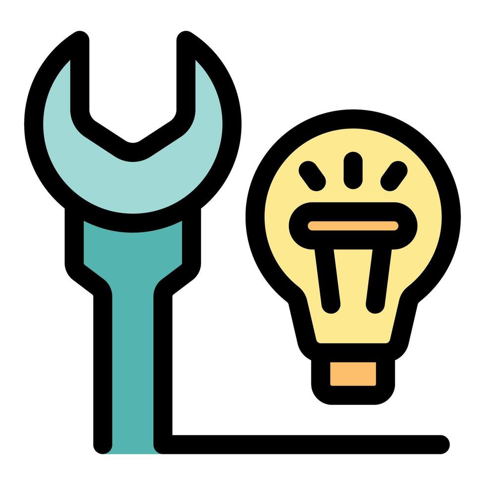 Innovative solutions with tools and ideas vector