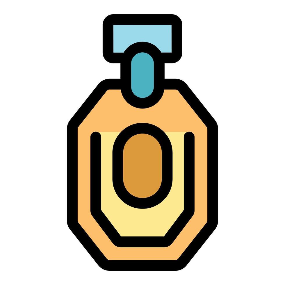 Perfume bottle spreading pleasant aroma, filled with elegance and scent vector