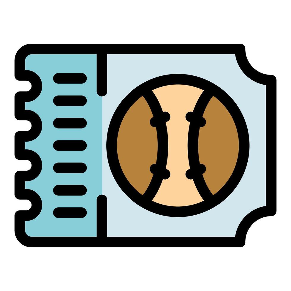 Baseball ticket representing access to sporting event and entertainment vector