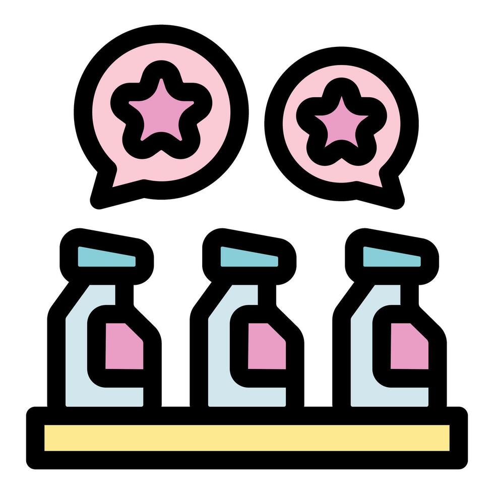 Product quality control and rating with positive feedback, showing appreciation and recognition vector