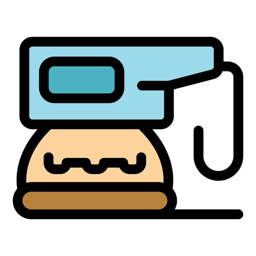 Modern steam iron generating wrinkle free clothes vector