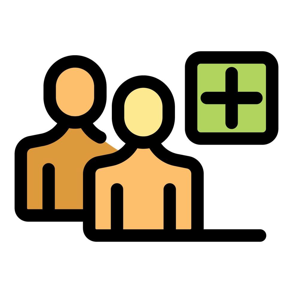 Adding new team member, business people joining a group vector