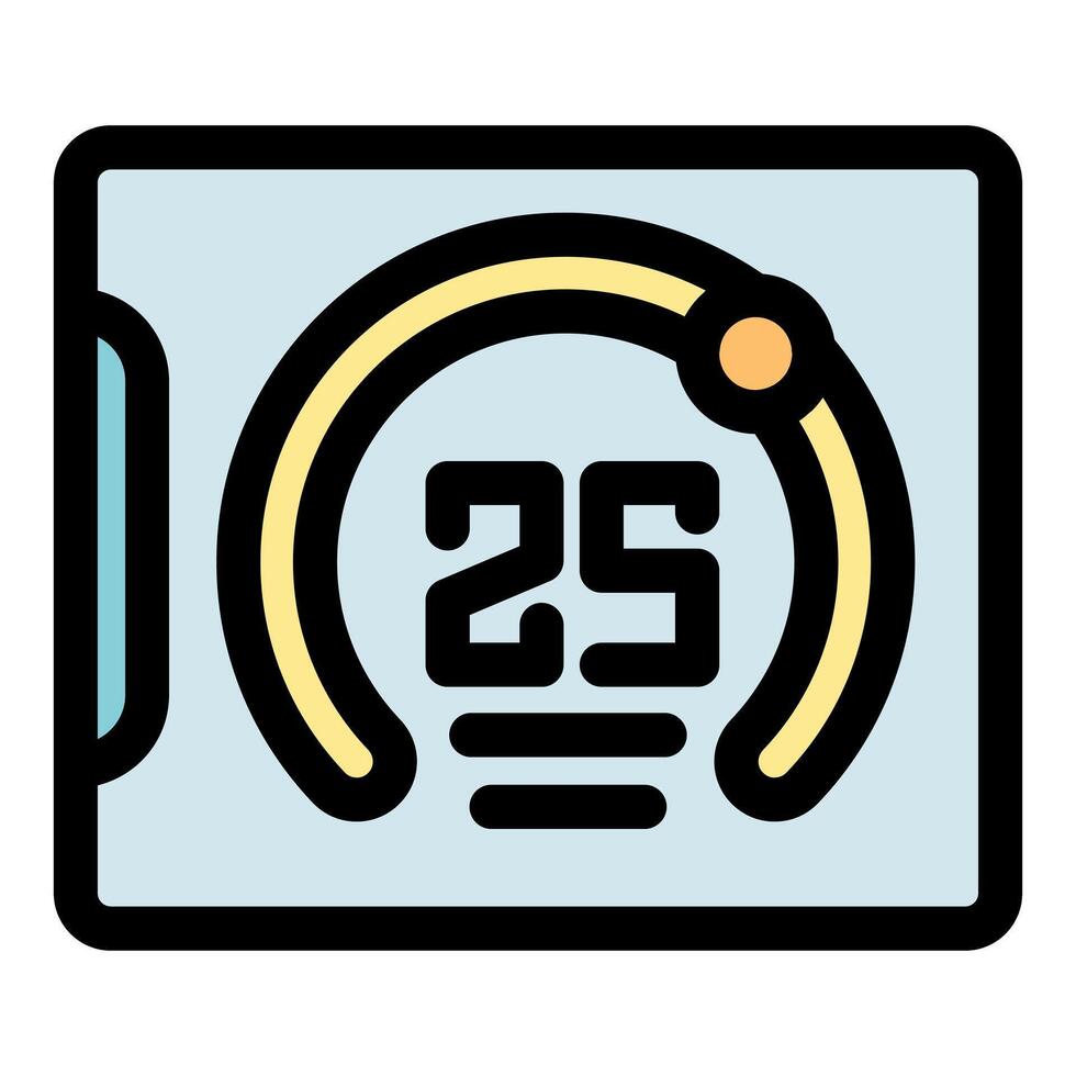 Modern user interface showing loading progress at 25 percent vector