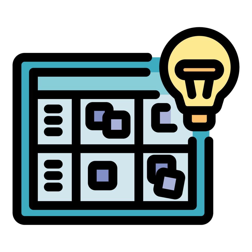 Interactive project management software with innovative idea generation features vector