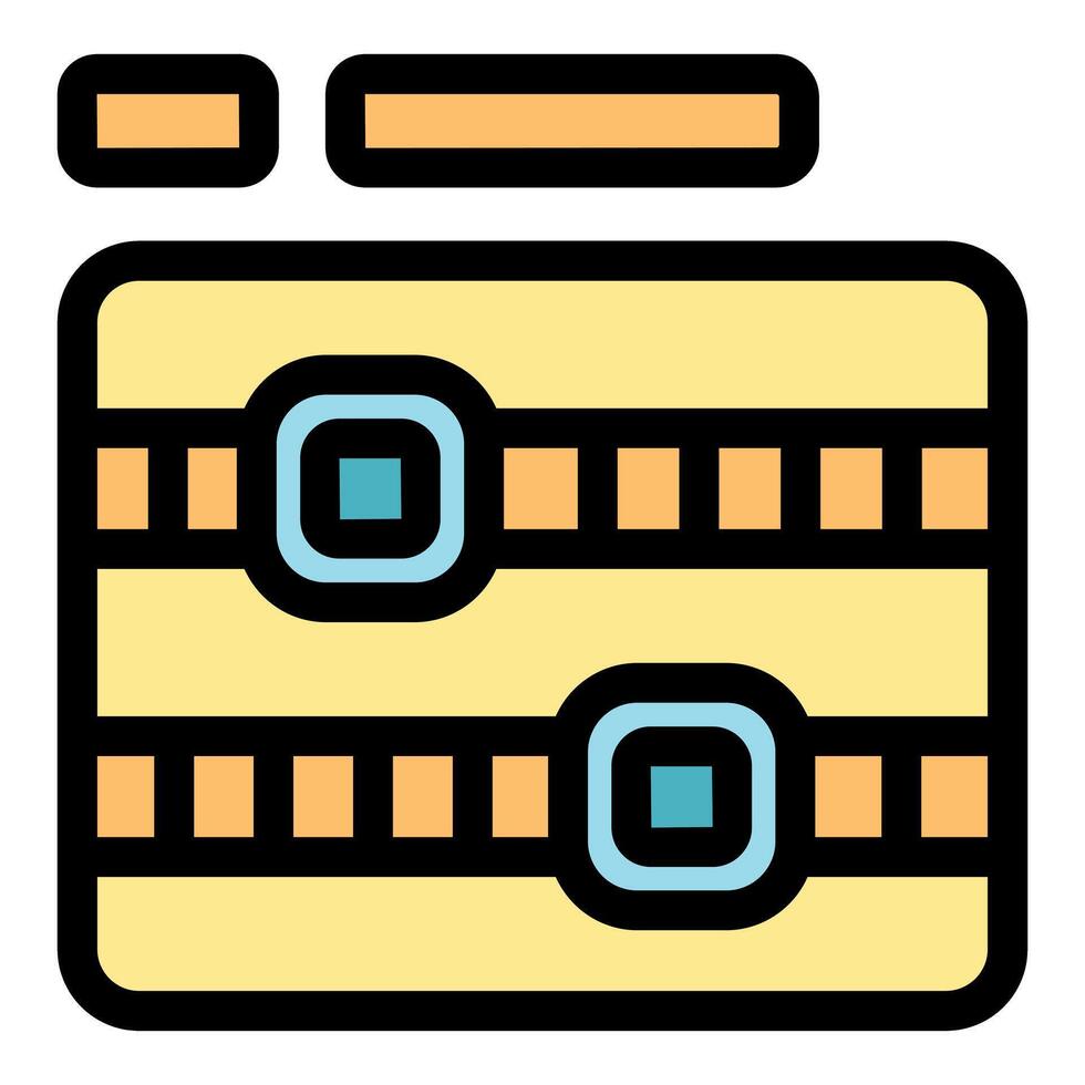 Data storage representing secure and reliable backup solutions vector