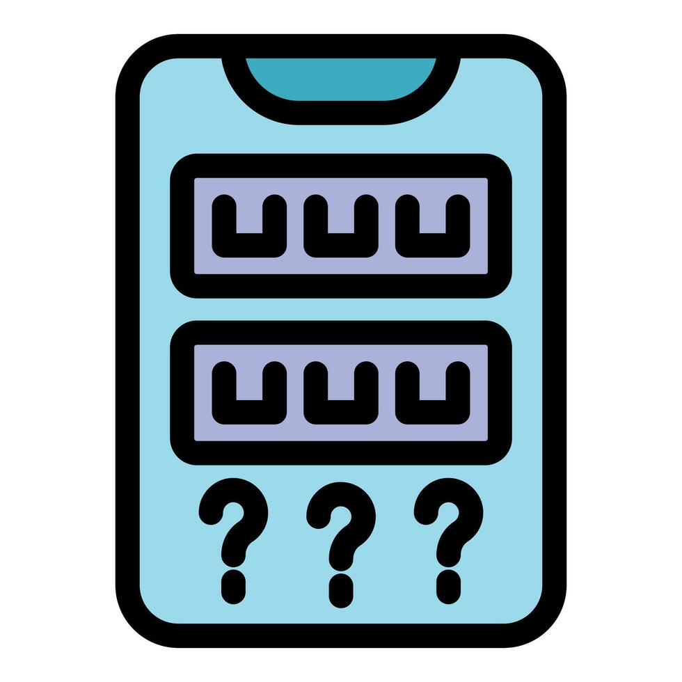 Smartphone showing question marks and server racks, data storage and cloud computing concept vector