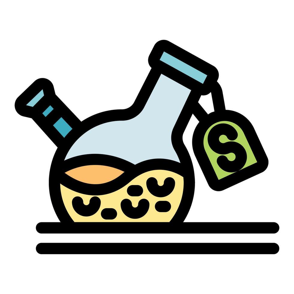 Bong with price tag, cannabis culture and commercialization vector