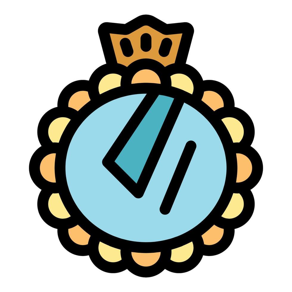Mirror with crown and floral frame reflecting light beams vector