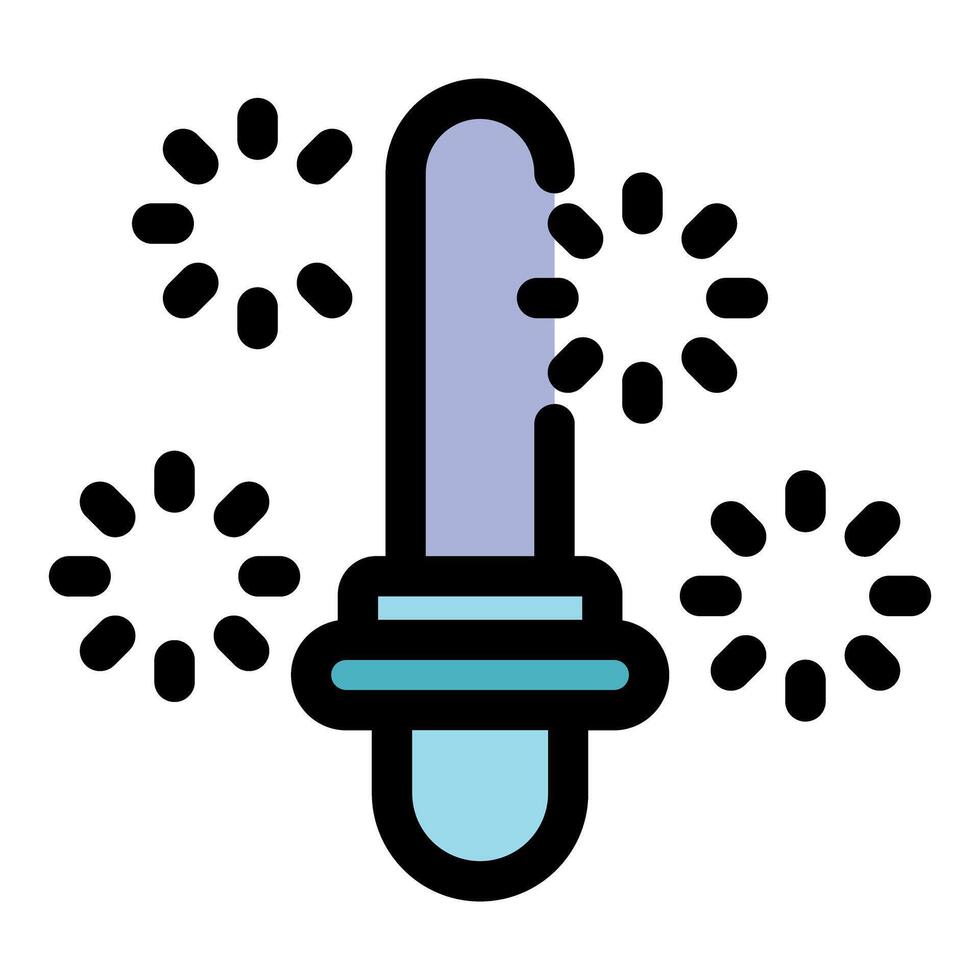 Pipette dropper releasing sparkling liquid creating a festive atmosphere vector
