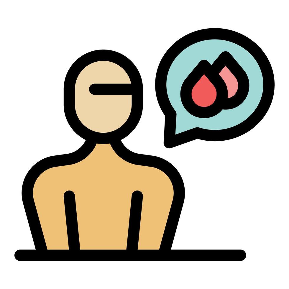 Patient discussing blood donation process with doctor, medical consultation and blood transfusion concept vector