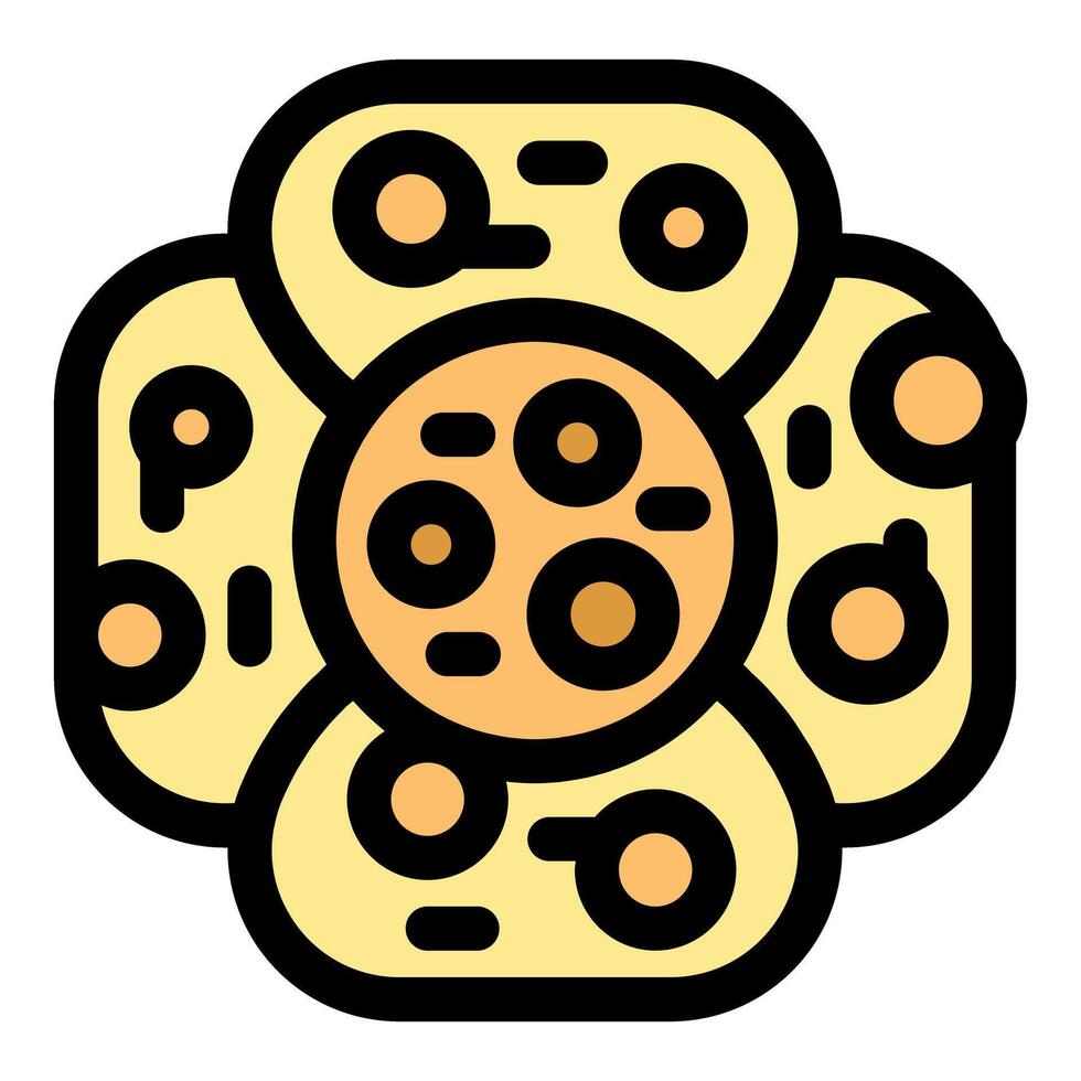 Cells are creating a new biological tissue, forming a complex structure vector