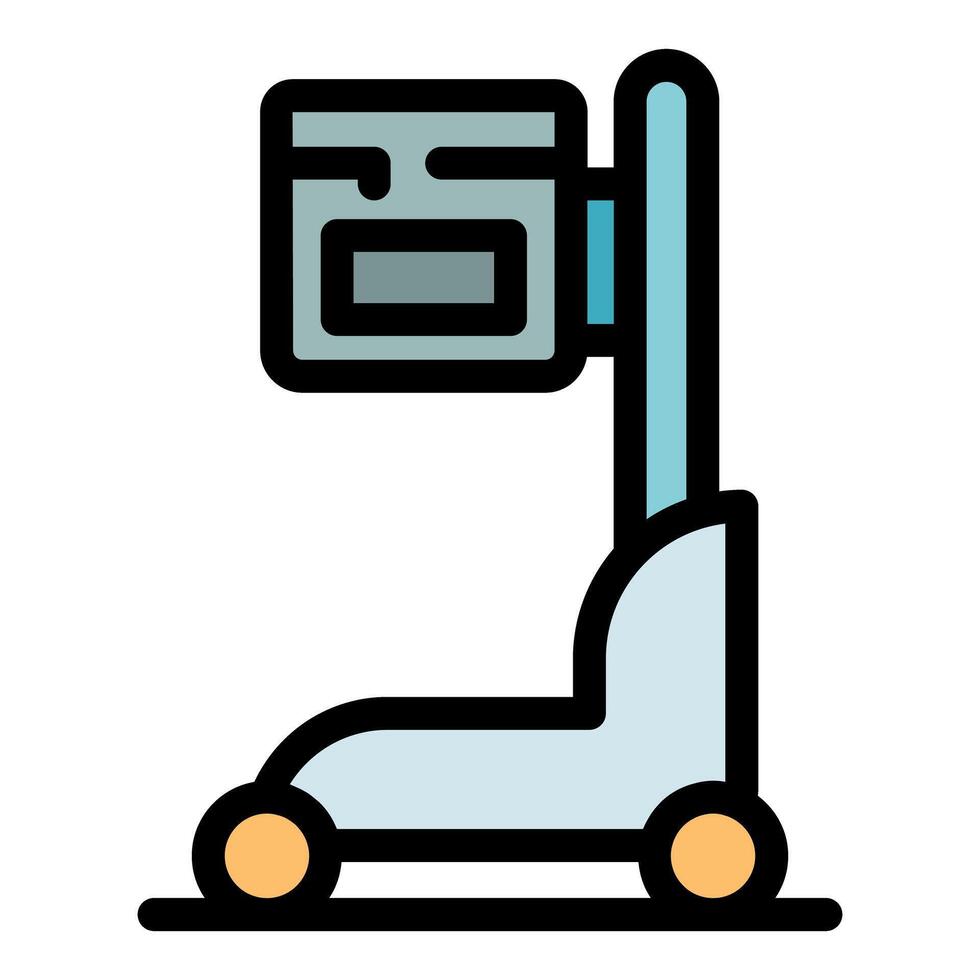 Mobile x ray machine for medical imaging providing efficient healthcare diagnostics vector
