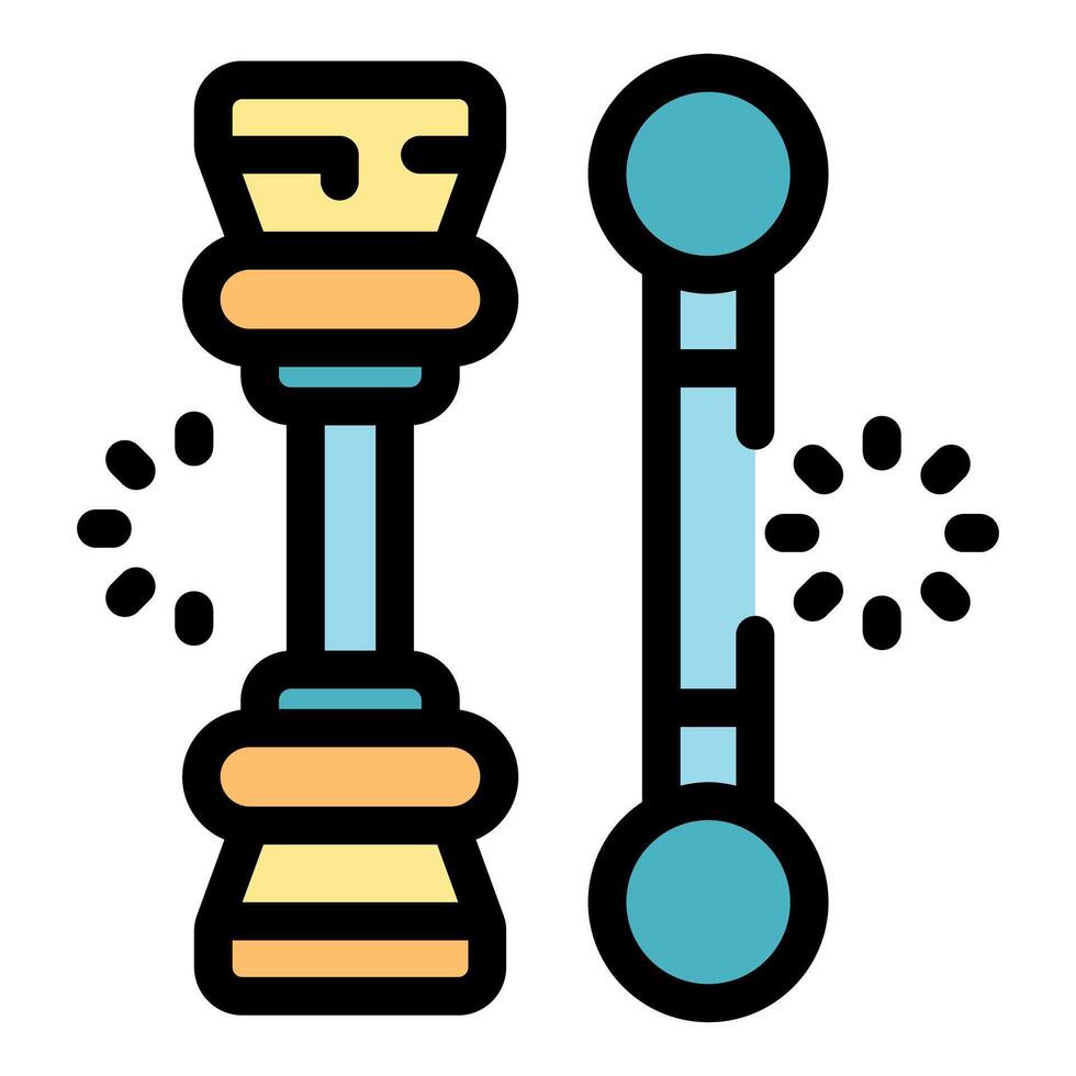 Car part changing with loading status icon displaying progress vector