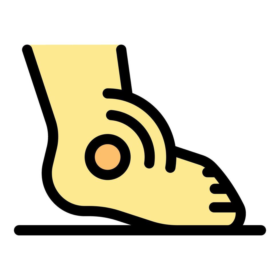 Foot heel pain, ankle injury, orthopedic health, medical problem, bone disease, trauma, fracture, sprain vector