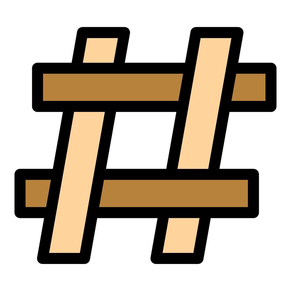 Hashtag symbol representing social media trending topics and discussions vector