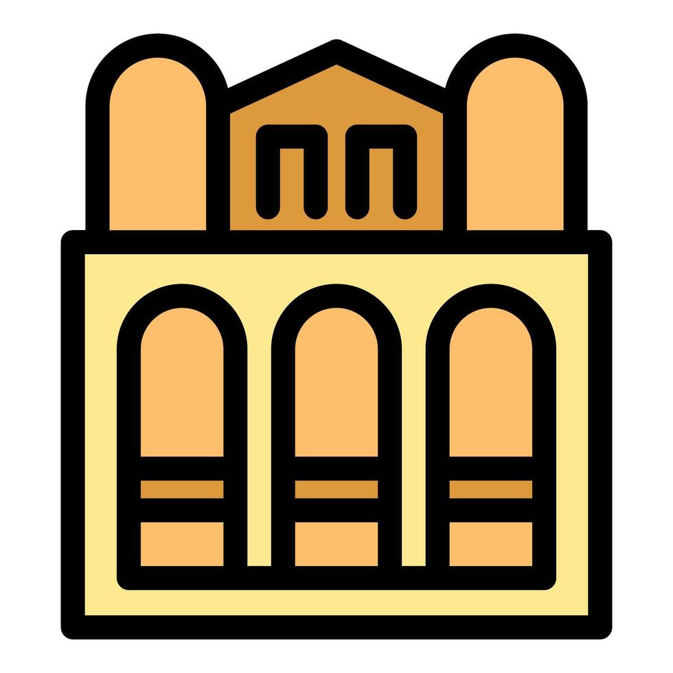 Parliament building icon representing government, democracy, and legislative power vector