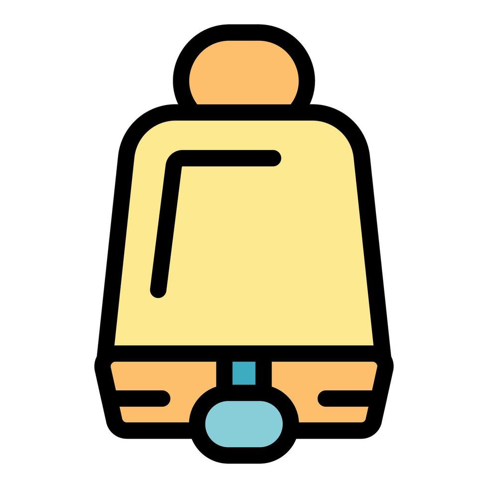 Yellow bell icon ringing loudly announcing important event vector