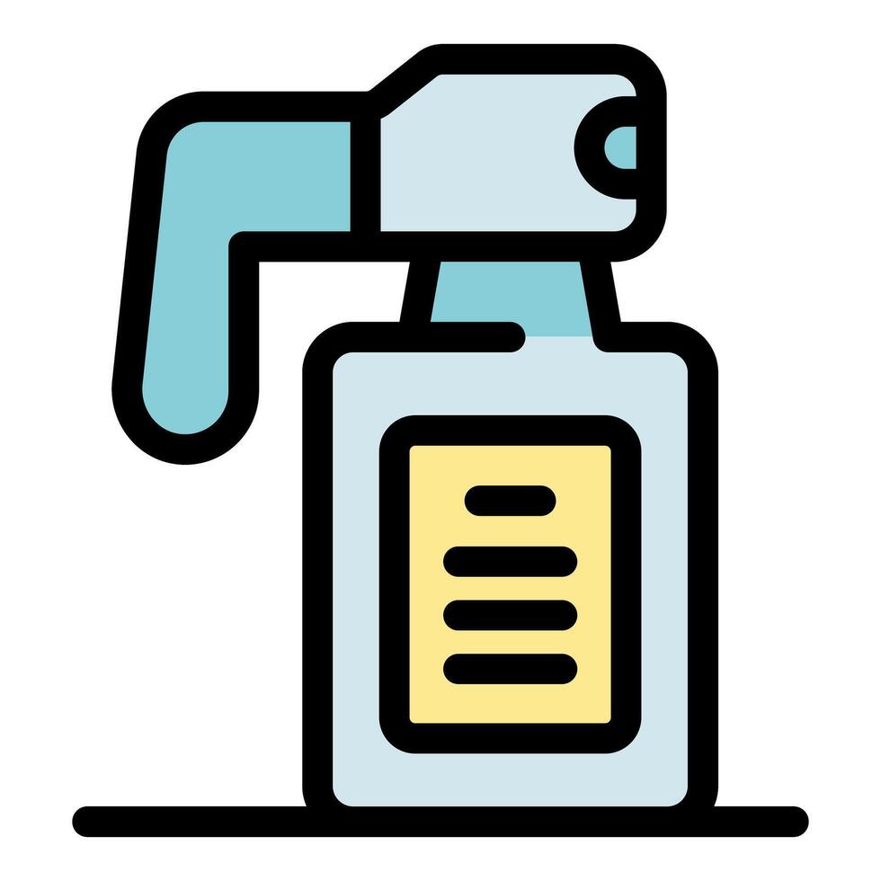 Cleaning spray bottle for disinfecting and sanitizing surfaces vector