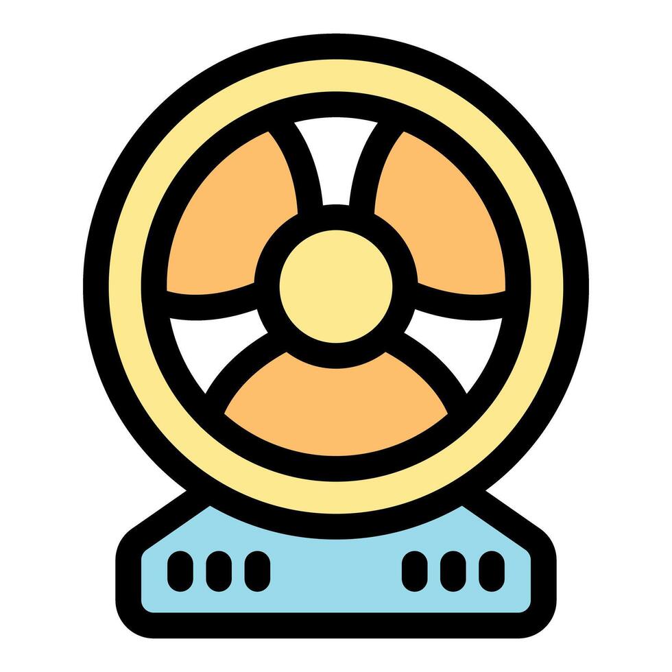 Ventilator refreshing air, providing cooling and preventing overheating vector
