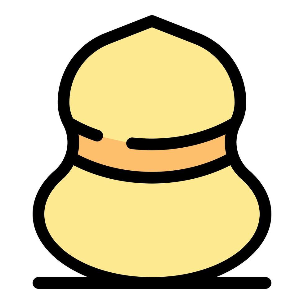 Calabash representing traditional craftsmanship and cultural heritage vector
