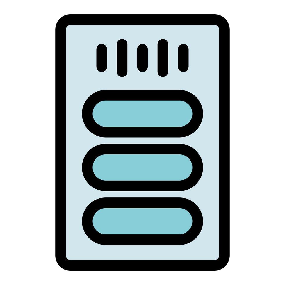 Elevator panel displaying floor buttons and indicator lights vector