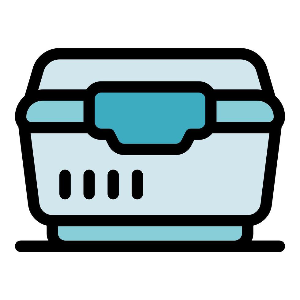 Lunchbox keeping food fresh for outdoor meal or picnic vector