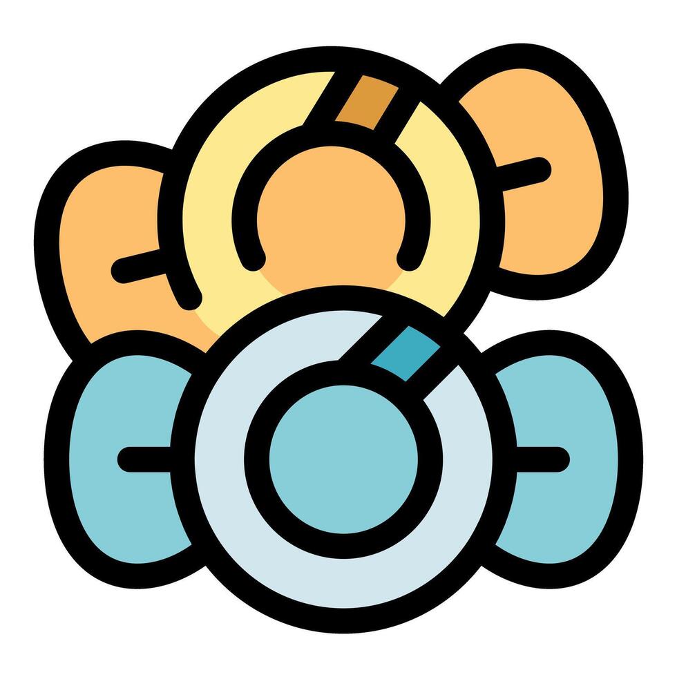 Cymbals crashing, creating musical notes and rhythms vector