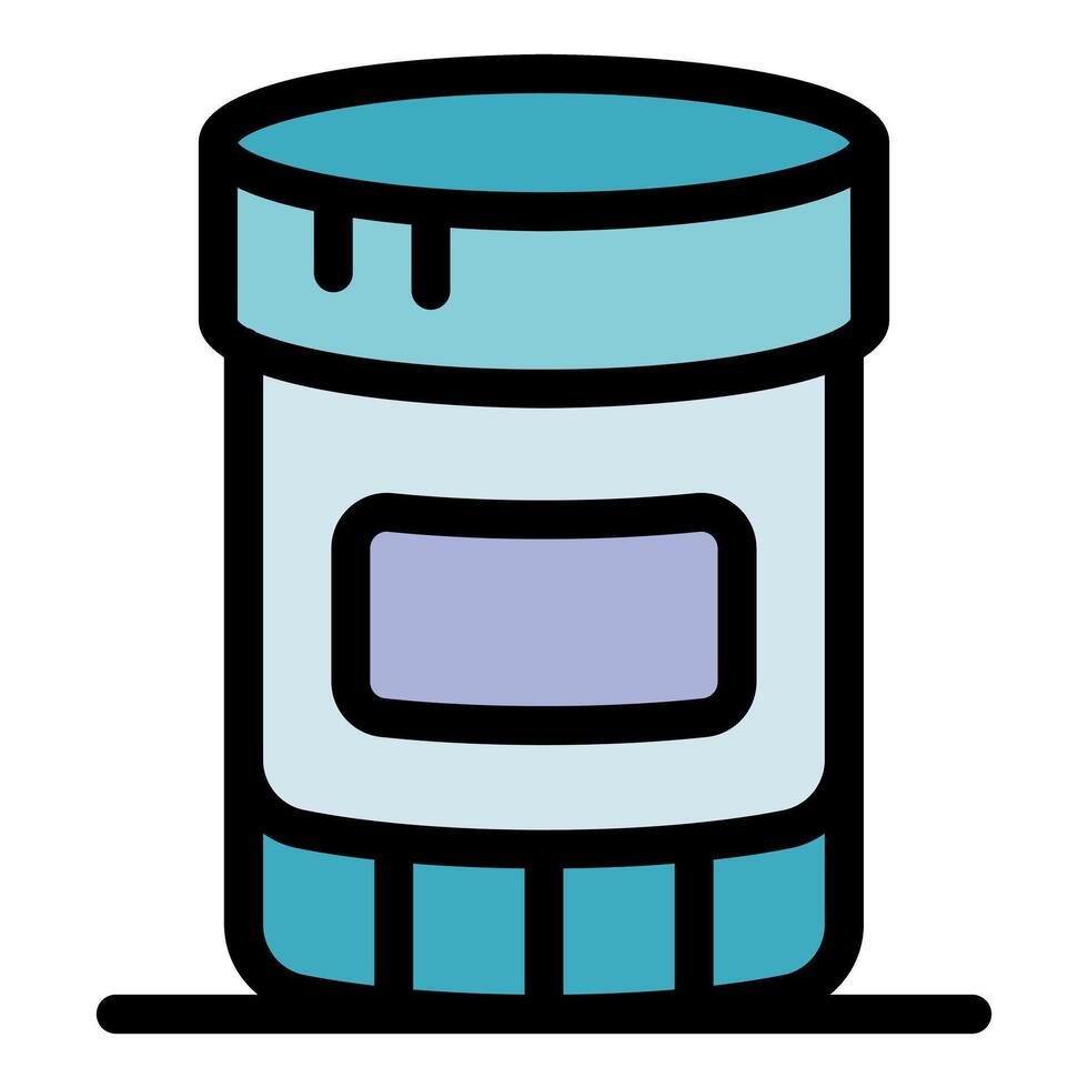 Medical analysis container representing healthcare and laboratory testing vector
