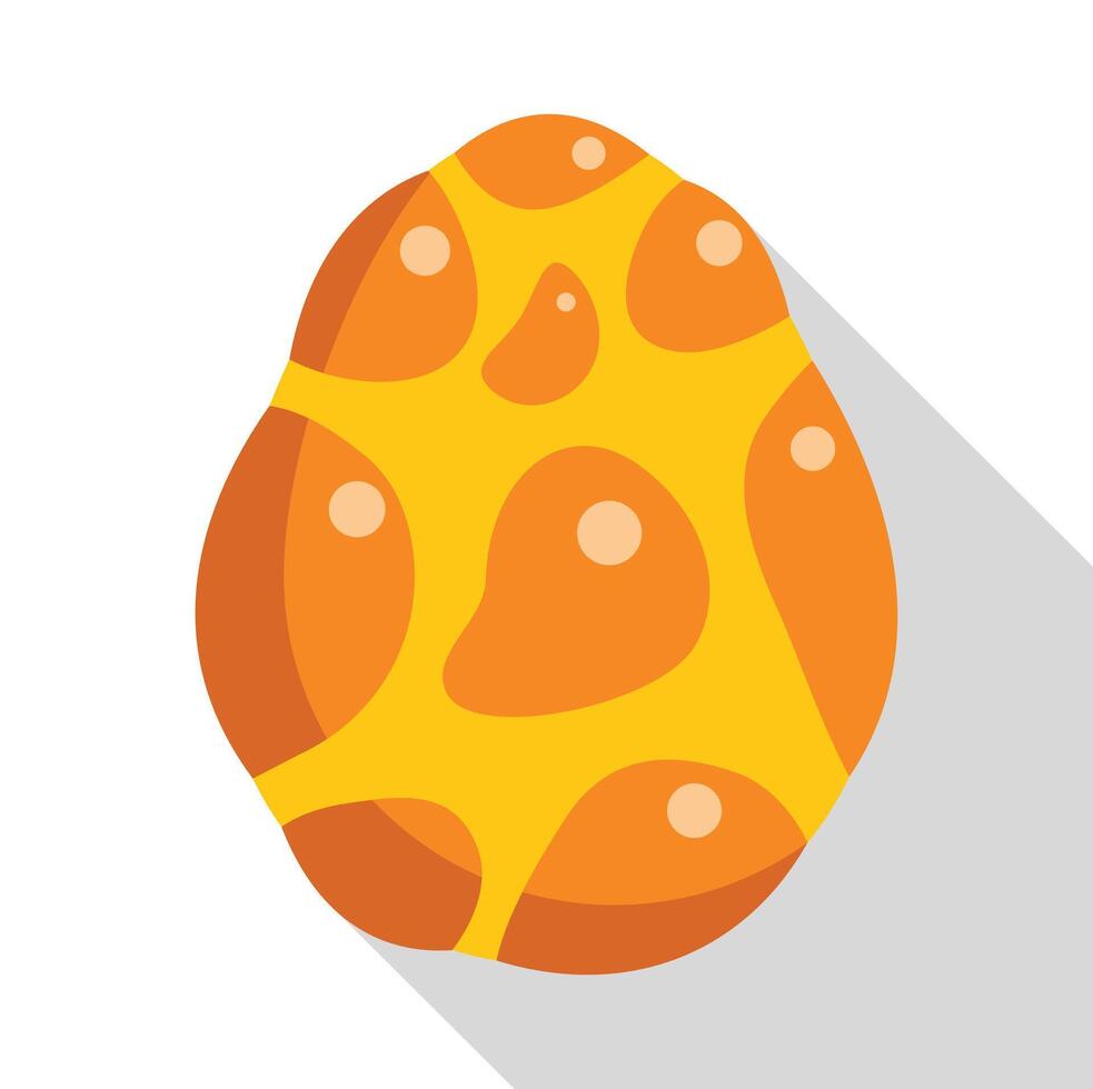 Spotted dinosaur egg waiting to hatch, bringing prehistoric life to modern times vector