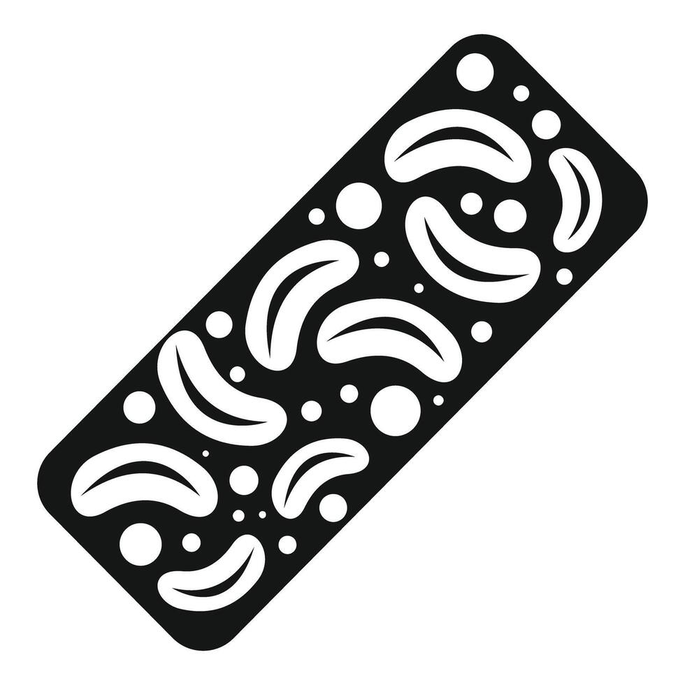 Protein bar with banana pieces representing healthy lifestyle and fitness nutrition vector