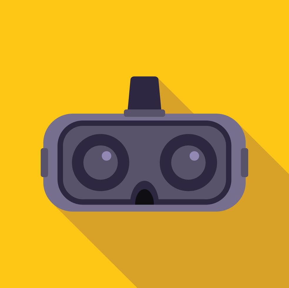 Virtual reality headset representing immersive technology and gaming experience vector
