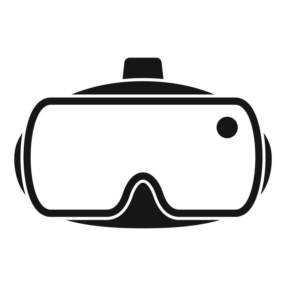 Modern vr headset showing new technology for gaming and metaverse vector